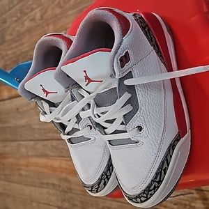 Boys Jordan's 13C Fire Red 3's